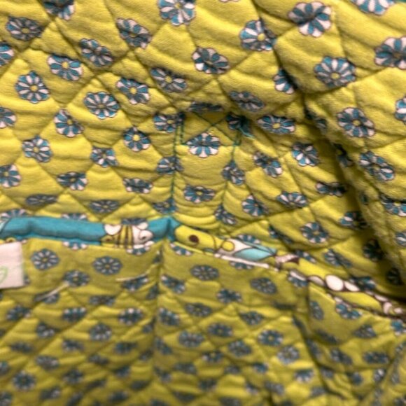 Vera Bradley Peacock Spring 2007 Pattern Zip Top Tote Designer Shoulder Bag EUC - Picture 12 of 15